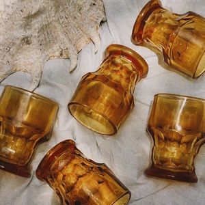 Vintage Amber Glassware